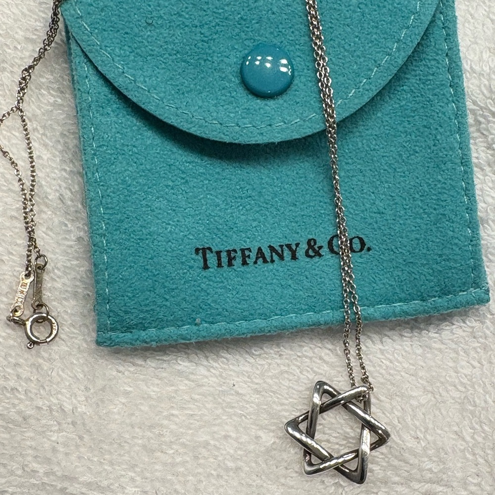 Tiffany & Co. Silver Star of David. Genuine